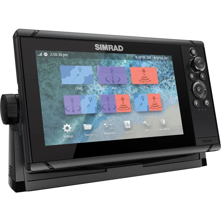 Simrad Cruise 9" kartplotter med ekkolodd inkl. giver