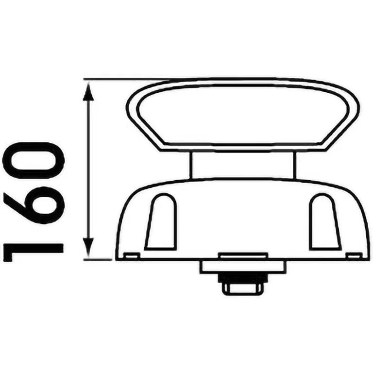Plastimo Cool´n Dry doradeventil 160 mm Ø75mm Rød