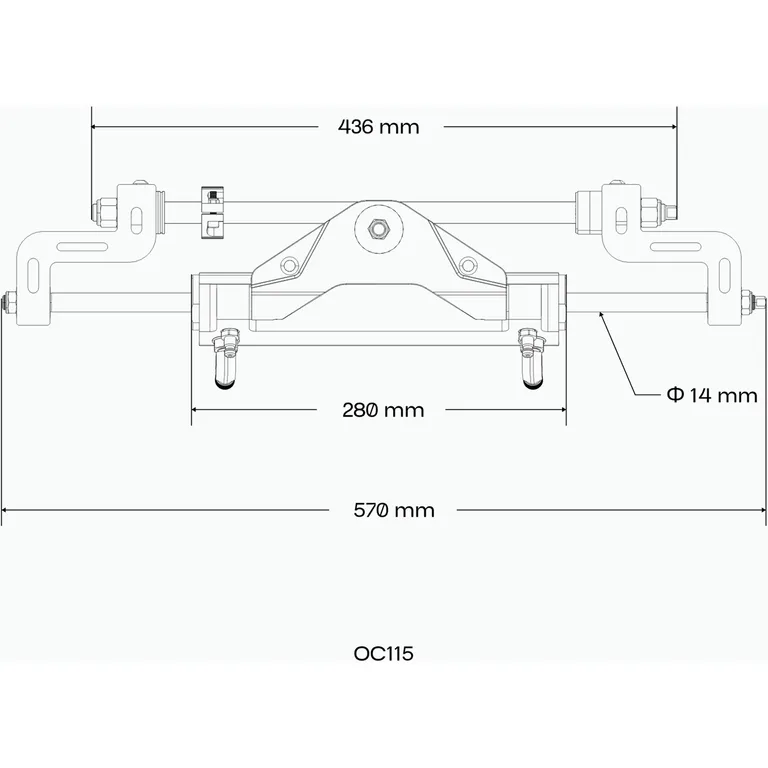 Glydus hydraulisk styring utenbordsmotor inntil 115 HK