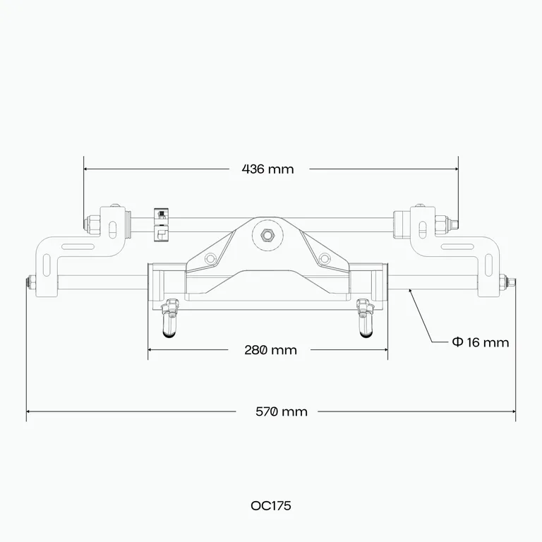 Glydus hydraulisk styring utenbordsmotor inntil 175 HK