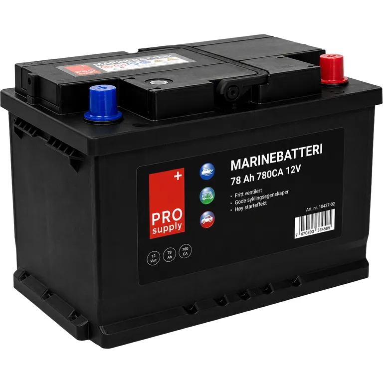 ProSupply marinebatteri 12V 78Ah 620CCA