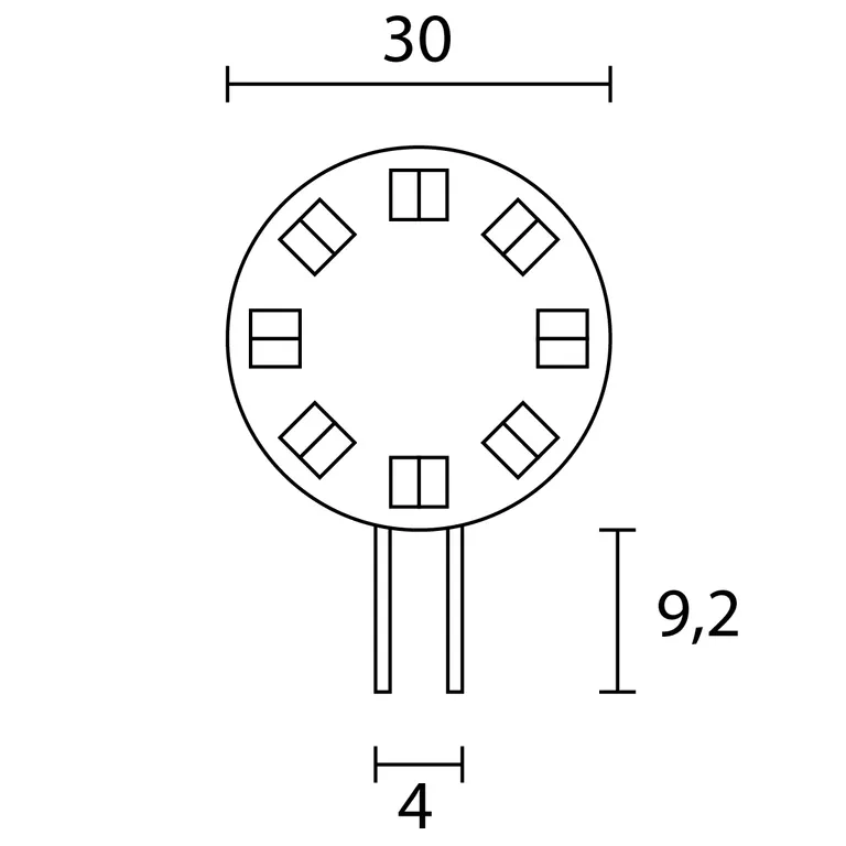 Nautilight LED G4 Side Dim2Warm 2,6 Watt 12 / 24 Volt