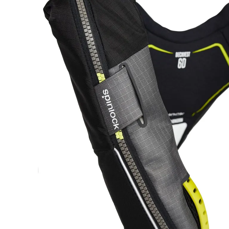 Spinlock Deckvest 6D 170N automatisk oppblåsbar redningsvest (sort)