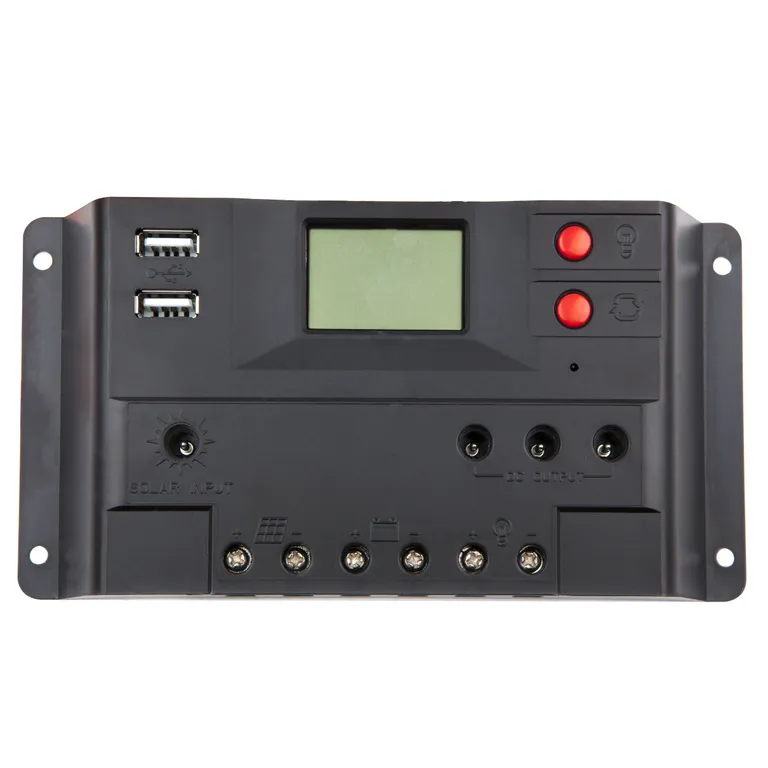 Skanbatt PWM 12/24V 20A solcelleregulator