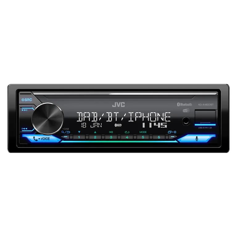 JVC KD-X482DBT stereoanlegg med Bluetooth 1DIN