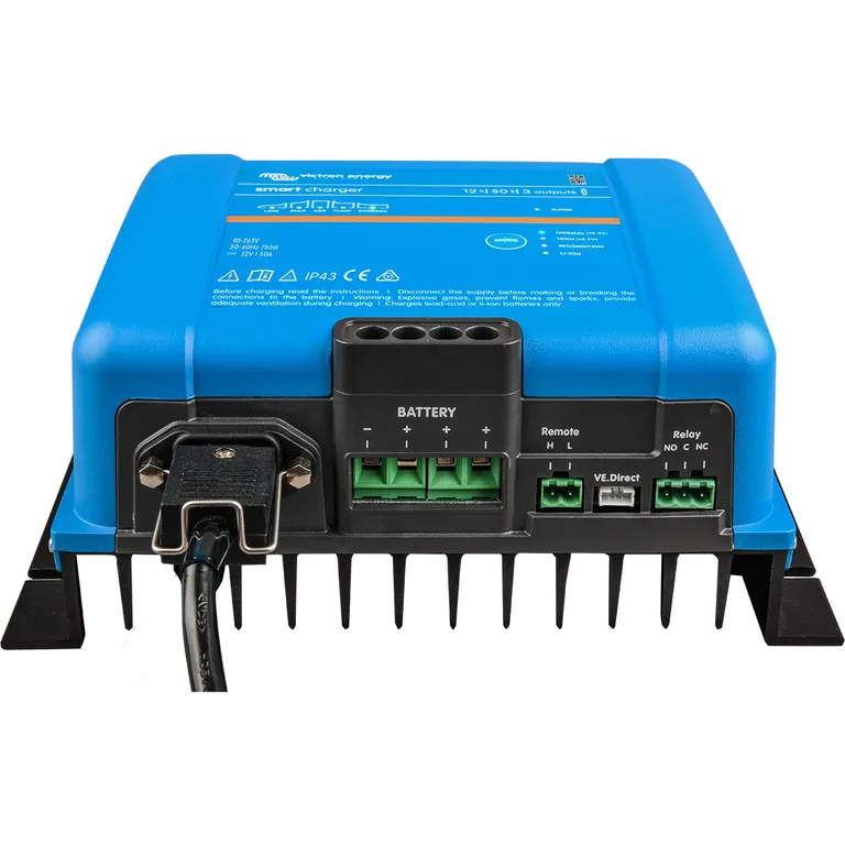Victron Energy Smart IP43 12V 50A batterilader 3-kanaler