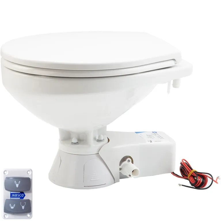 Jabsco Quiet Flush Regular 12V elektrisk toalett