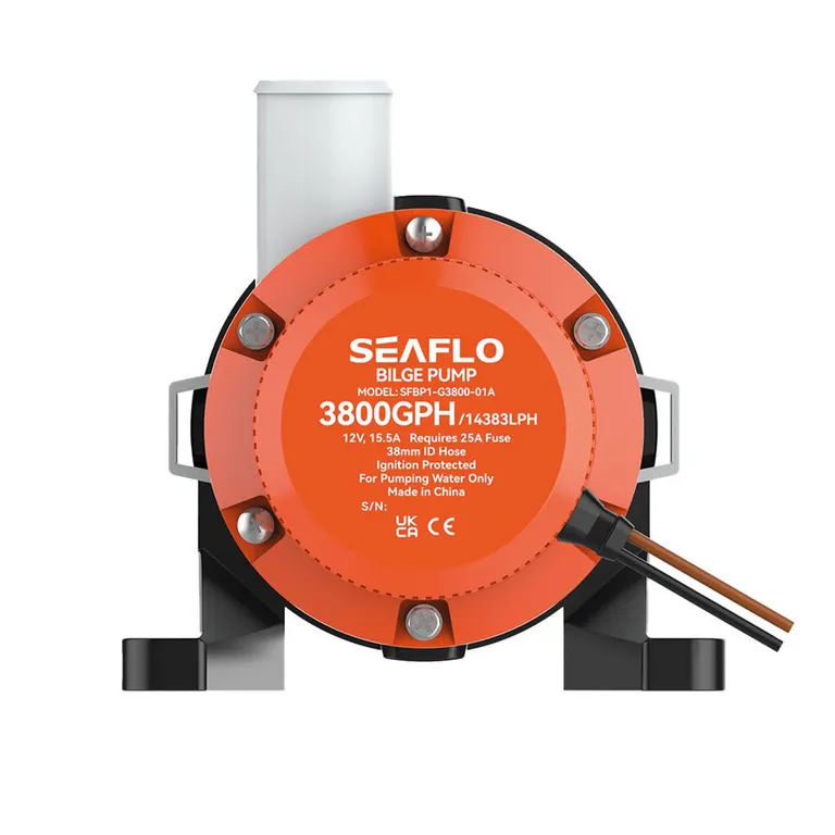 Seaflo 3800GPH spylepumpe /sirkulasjonspumpe 14.400 liter, 24V