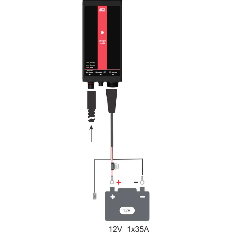 DEFA MarineCharger 1x35A batterilader