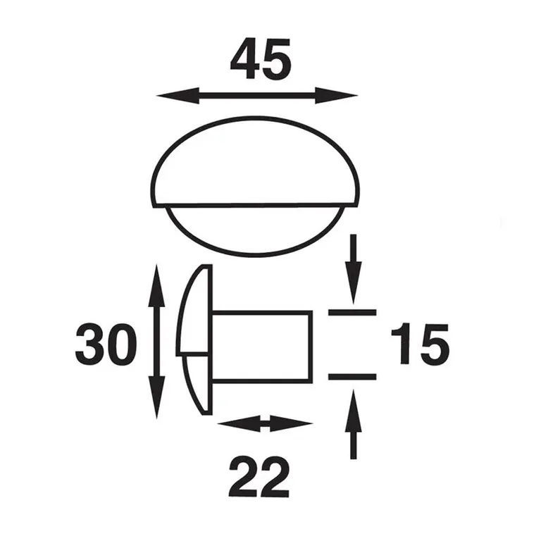 Båtsystem Steplight LED trinnlys (blå)