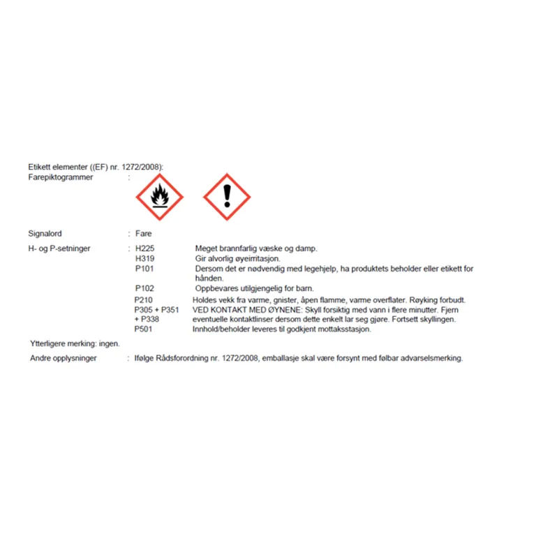 Kemetyl Fin Fyr luktfri brennveske / rødsprit, 1 liter