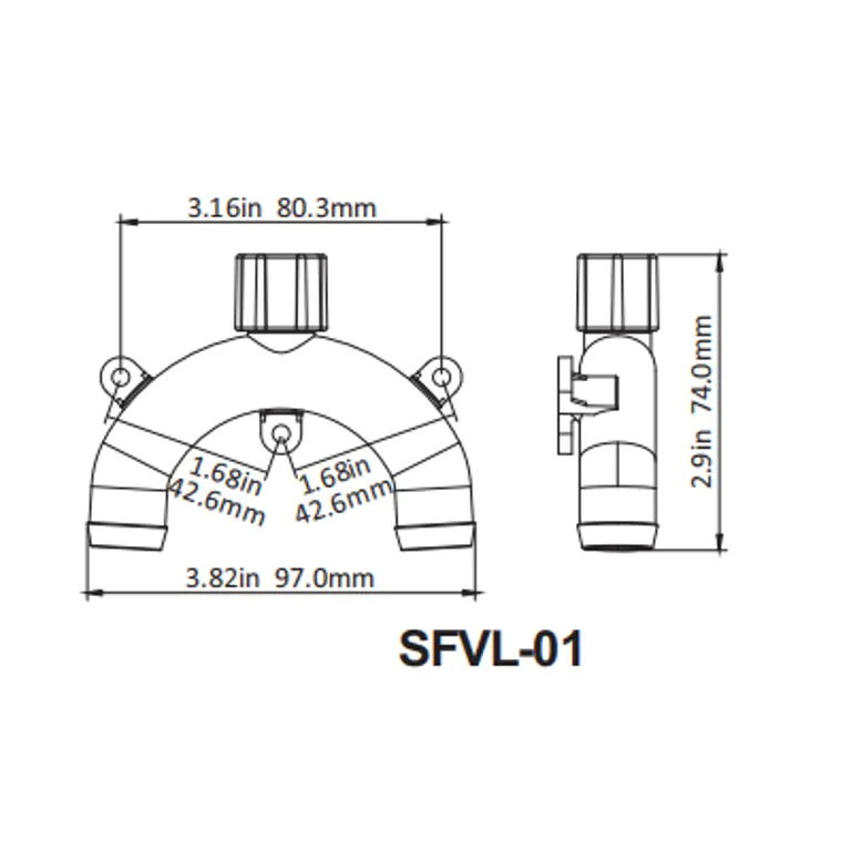 Seaflo Antihevert for Toalett 19mm