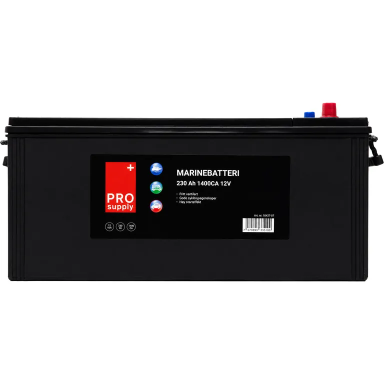 ProSupply marinebatteri 12V 230Ah 1150CCA