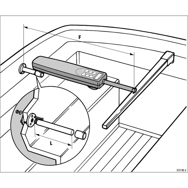 Raymarine cantilever feste for rorkultpilot