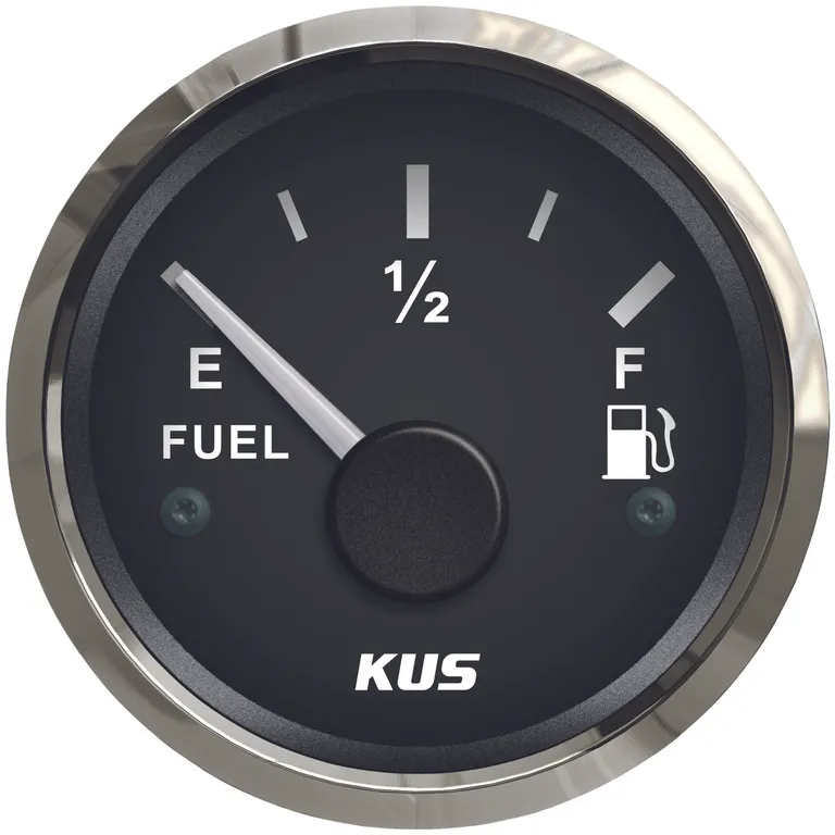 KUS Instruments NMEA2000 drivstoffmåler Ø52mm (sort/rustfri)