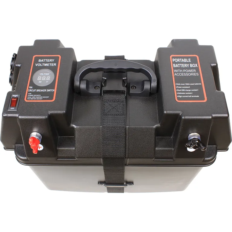ProSupply PowerBox batterikasse med 12V og USB-uttak