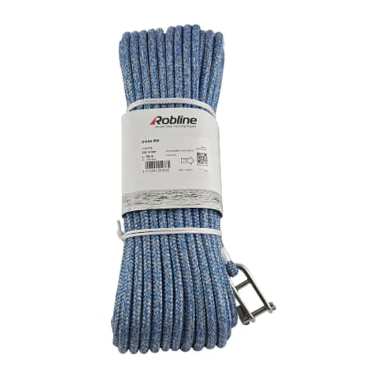 Robline Globe 500 fall med sjakkel - Blå 10mm 35m