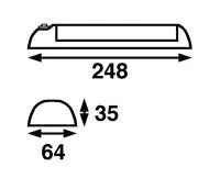 Båtsystem Soft 8025 lampe
