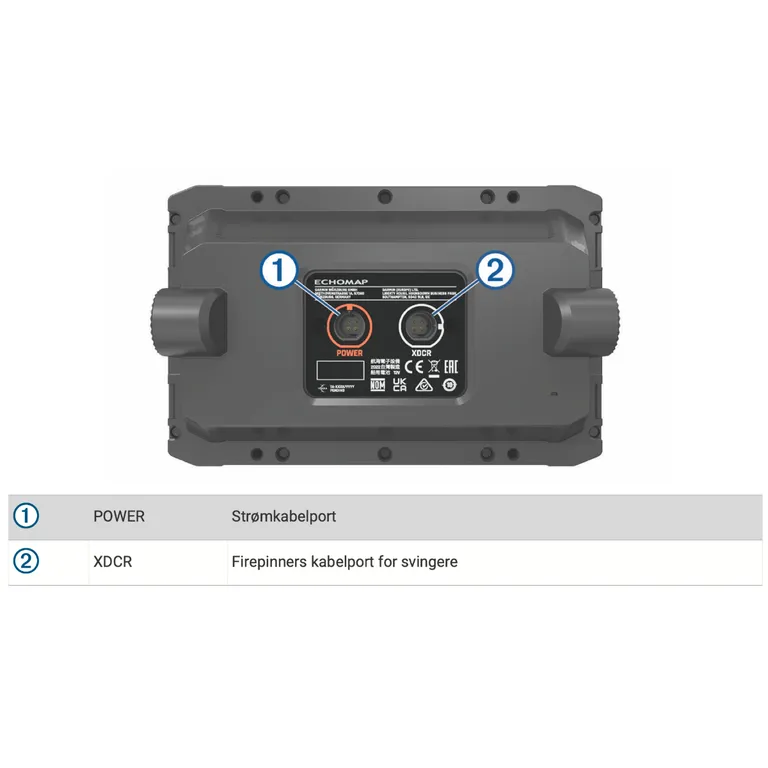 Garmin Echomap UHD2 52cv 5" kartplotter med ekkolodd