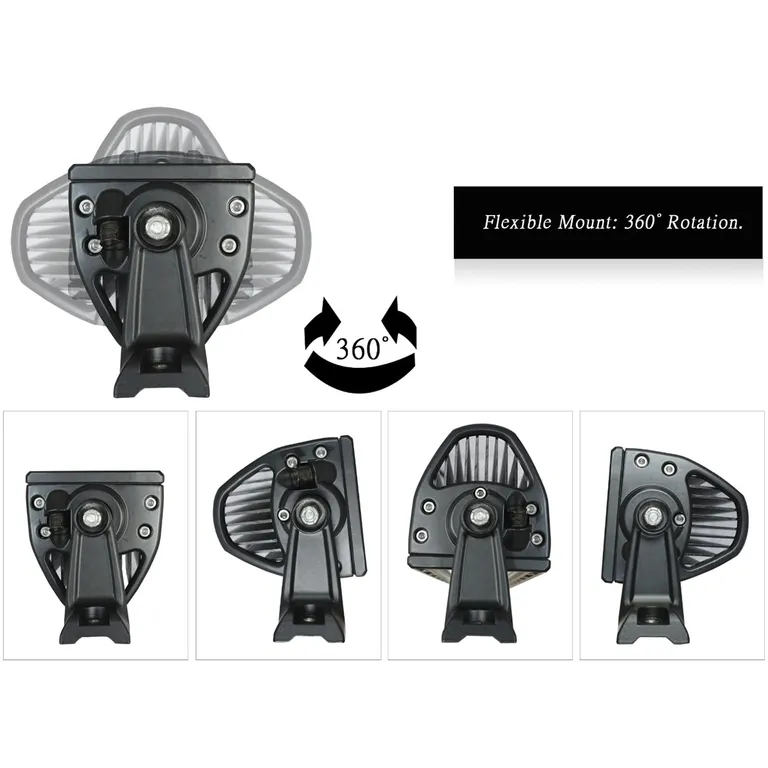 Dekkslyskaster LED 25cm 100W Hvit 12 / 24 Volt