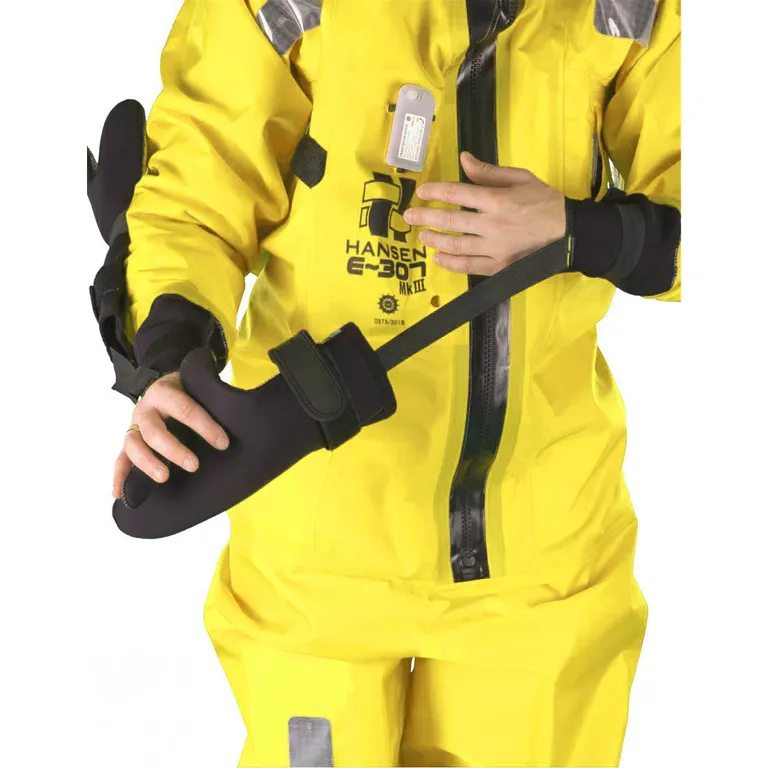 Hansen Protection E-307 MK II SOLAS-godkjent redningsdrakt (størrelse XXL)