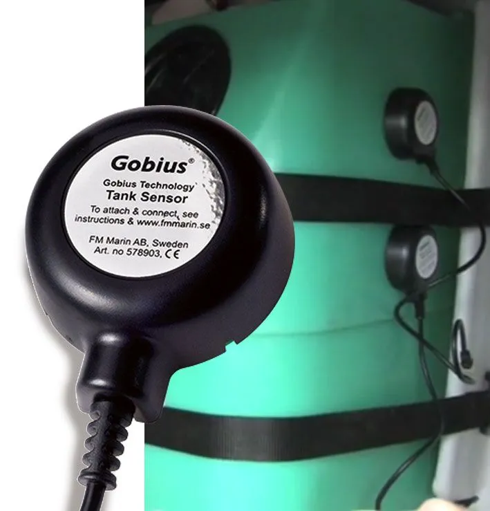 Gobius 4 vann/drivstoffmåler med 3 sensorer