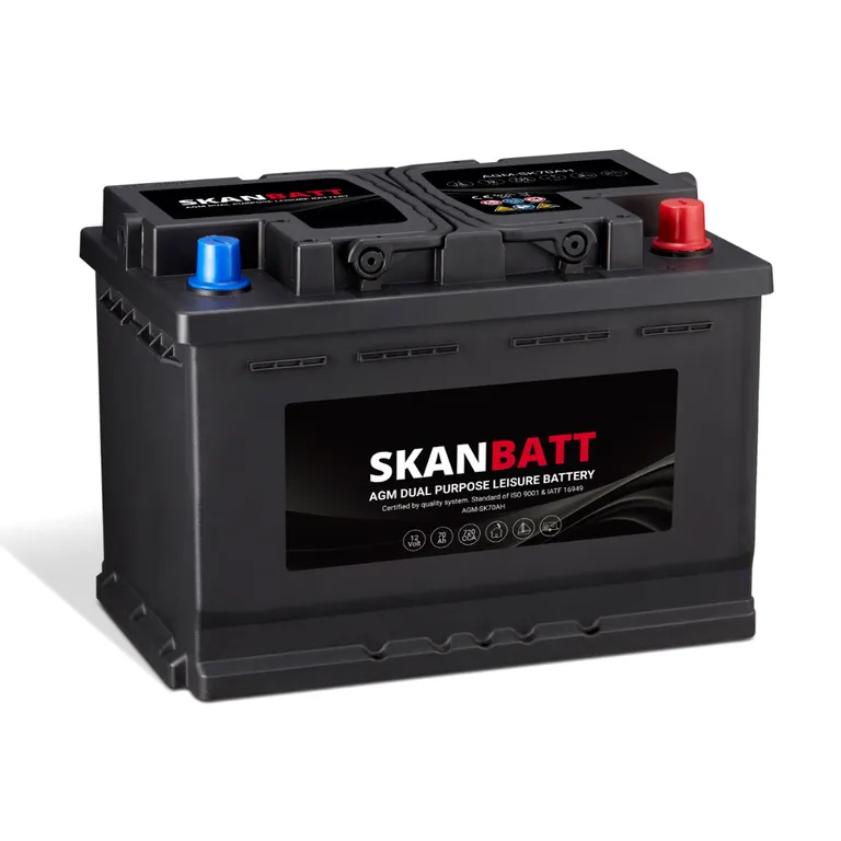 Skanbatt AGM Dual Purpose batteri 12V 70Ah 720CCA