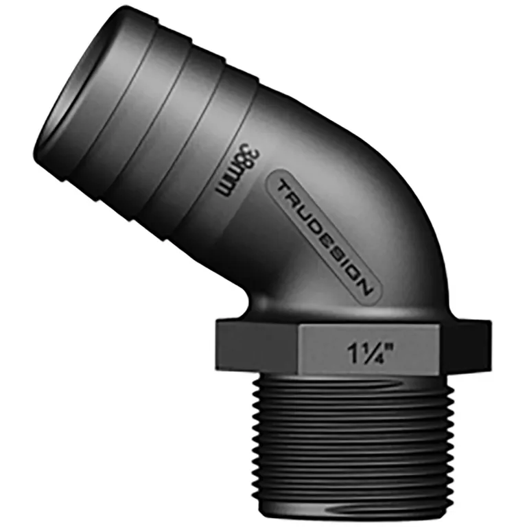 Trudesign 120° slangekobling 1 1/4" (38mm)