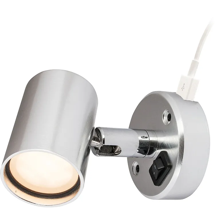 Båtsystem Tube D1 lampett med USB-kontakt