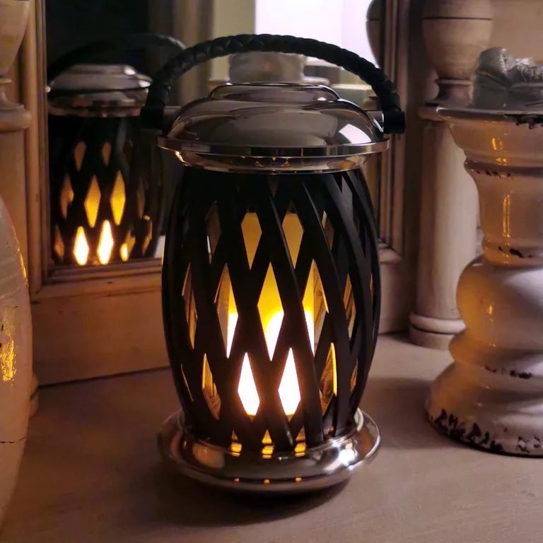 Homeline Ignis oppladbar LED-lampe med flamme-effekt