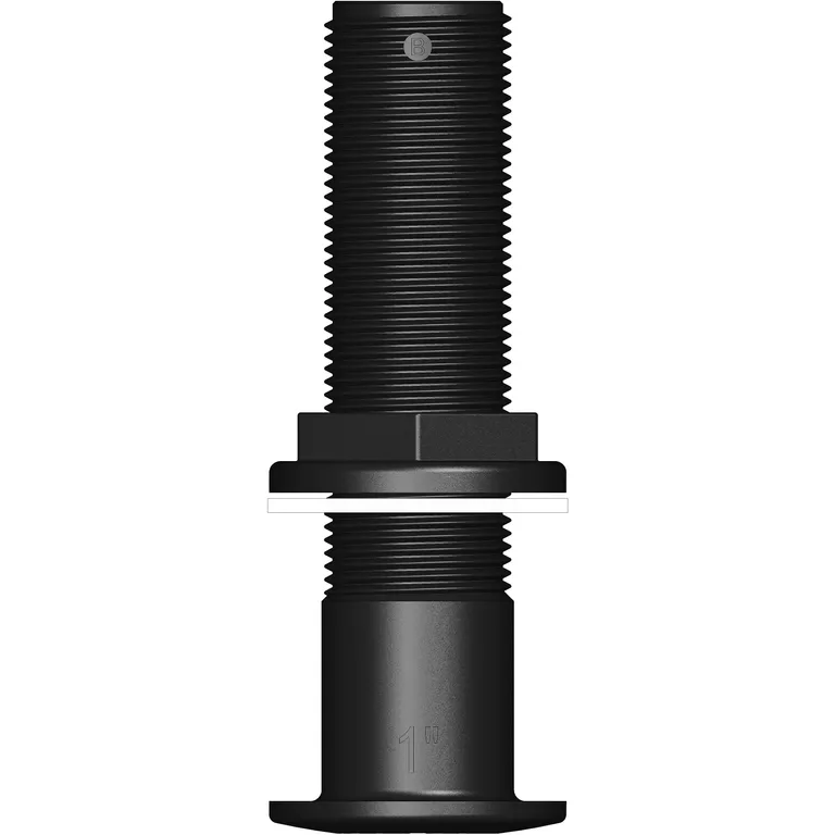 Trudesign 1" (25mm) utenpåliggende skroggjennomføring i kompositt (ekstra lang)