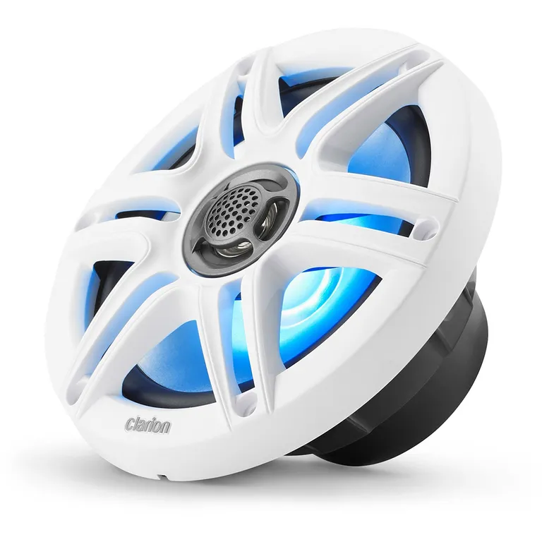 Clarion Marine Premium Høyttalere 6,5" RGB hvit/sort sportsgrill