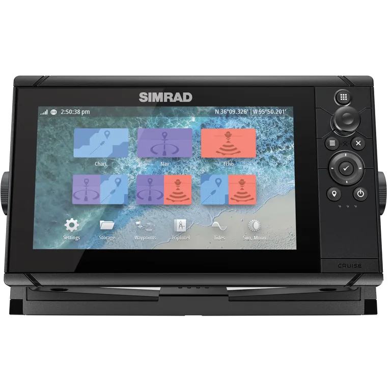 Simrad Cruise 9" kartplotter med ekkolodd inkl. giver
