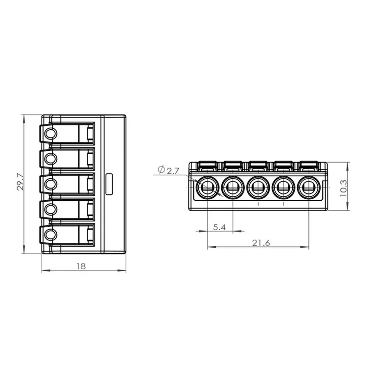 ProSupply Koblingsklemme 5 Leder 8pk