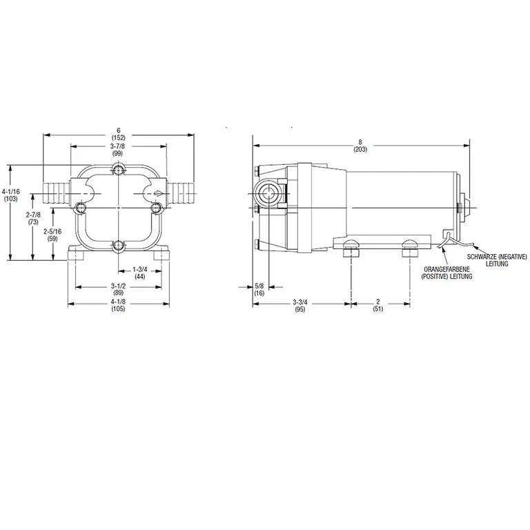 Jabsco Quiet Flush - Elektrisk Toalett compact 12v