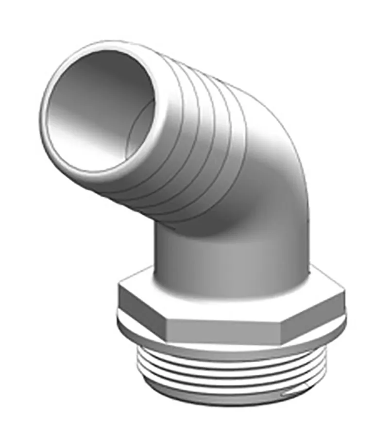 Trudesign 120° slangekobling til 3-veis ventil 1 1/2" (38mm)