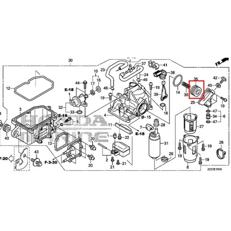 DRIVSTOFFILTER HONDA INNSATS BF40-60HK