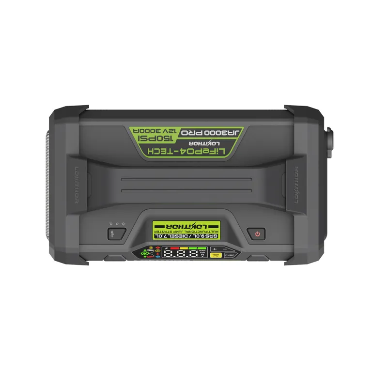 Lokithor JA3000PRO Lithium Startbooster 12V 3000A med 150 PSI luftkompressor