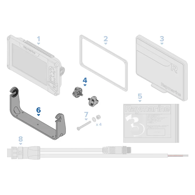 Raymarine brakett kit for Element 9"