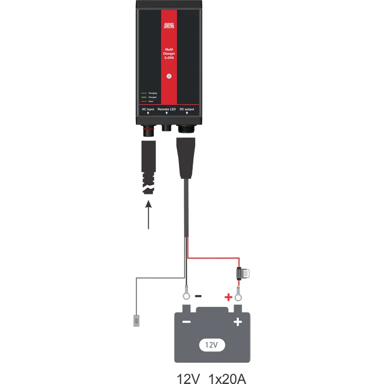 DEFA MarineCharger 1x20A batterilader