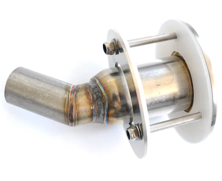 Eksosutløp 24mm, dobbel isolert, rett
