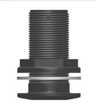 Trudesign 1 1/4" (32mm) utenpåliggende skroggjennomføring i kompositt