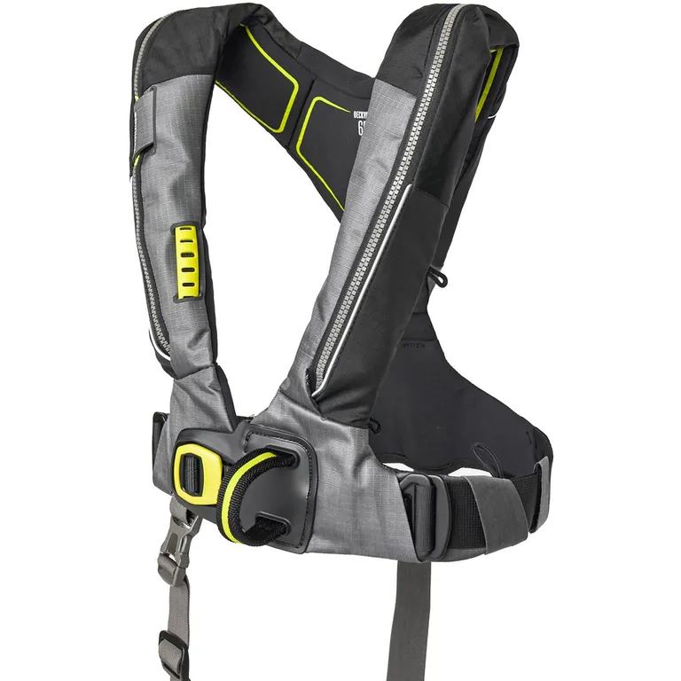 Spinlock Deckvest 6D 170N automatisk oppblåsbar redningsvest med HRS (sort)