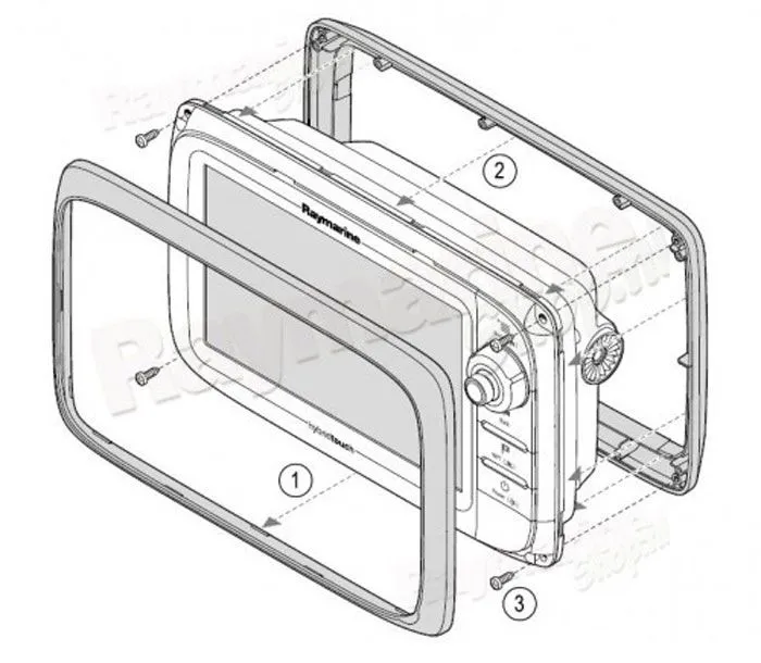 Raymarine innfellingssett for c12x og e12x