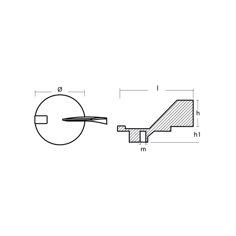 Anode Concept Yamaha Trimfinneanode Aluminium 50-100hk