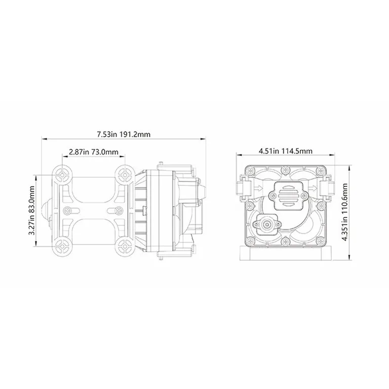 Seaflo spylepumpe for Quiet Flush toalett 24V