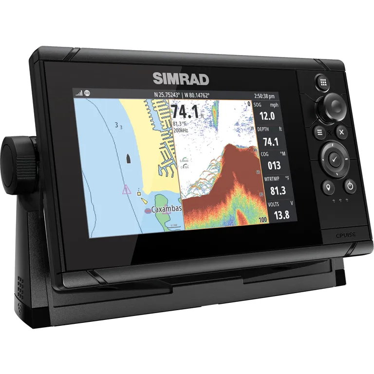 Simrad Cruise 7" kartplotter med ekkolodd inkl. giver