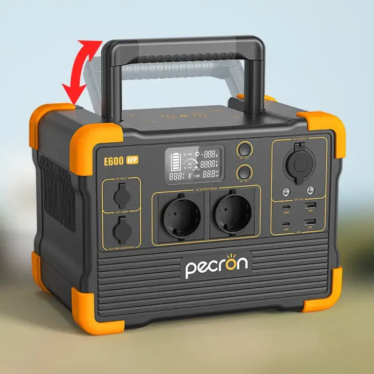 Pecron E600LFP Strømstasjon 614Wh 1200W