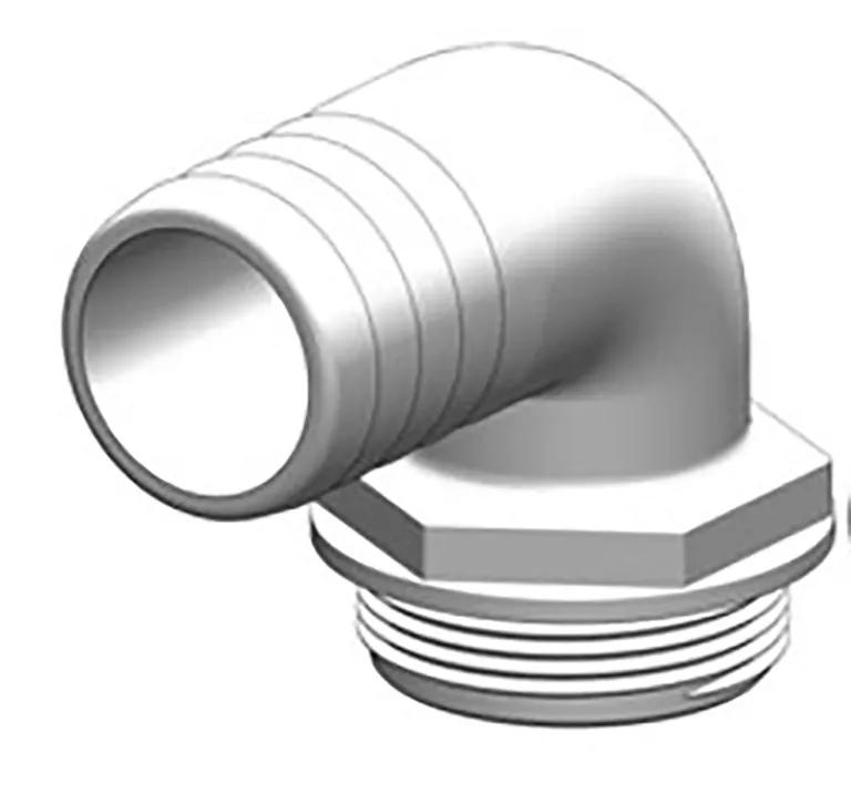 Trudesign 90° slangekobling til 3-veis ventil 1 1/2" (38mm)