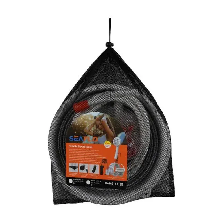 Seaflo Portabel oppladbar batteridrevet dusj 10L/min